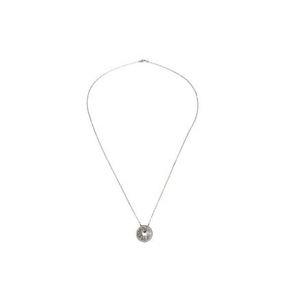 Feng Shui Good Luck coin pendant on a silver chain