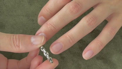 Unisex Silver Chain Ring