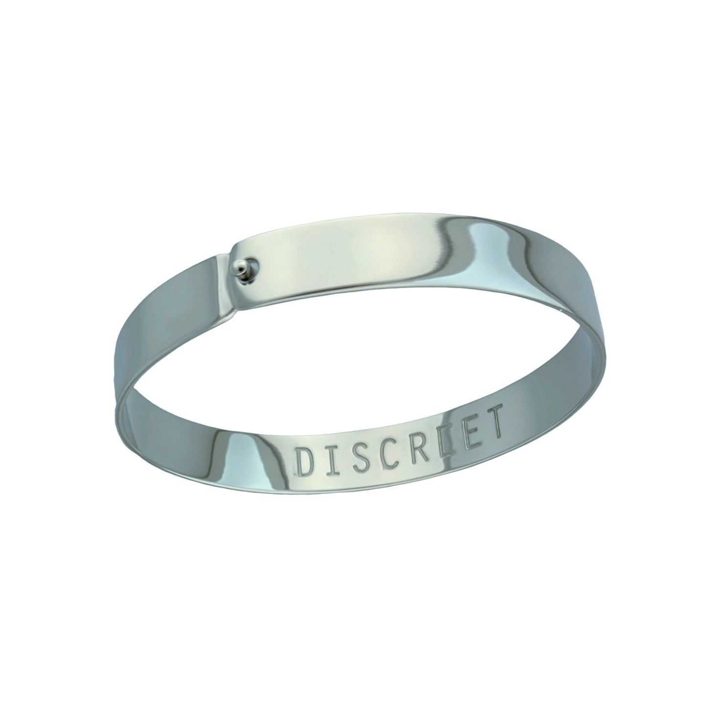 Unisex silver bangle bracelet