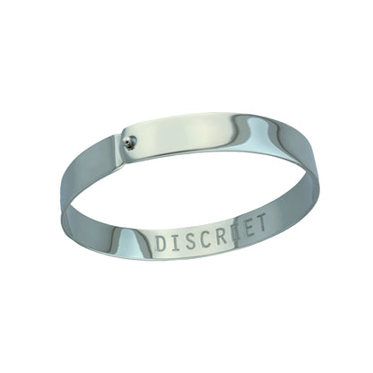 Unisex silver bangle bracelet